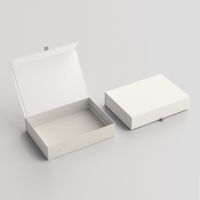 Boîte cadeau rigide magnétique haut de gamme écologique personnalisée avec logo sur mesure, emballage recyclable pour bijoux et mode