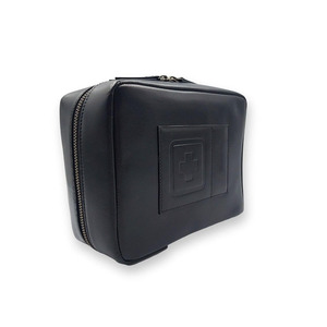 Wholesale Leather Medical Pouch <b>Black</b> Compact First Aid Kit Emergency Medications Bandages Tools <b>Waterproof</b> Design for Home - Product Image 6