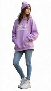 Sudadera con capucha de punto modal transpirable de manga larga para mujer, corte regular, color liso, 160 g, con cremallera frontal y bolsillos delanteros. - Product Image 5