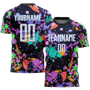Maillots de football personnalisés respirants à manches courtes, fabrication OEM, fabricant de maillots d'équipe, vente en gros - Product Image 3