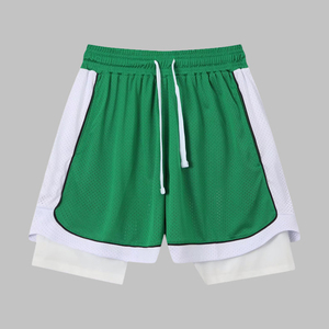Shorts de sport en maille américaine pour l'été, pour hommes et femmes, amples, pour l'entraînement, le basketball, avec logo personnalisé - Product Image 4