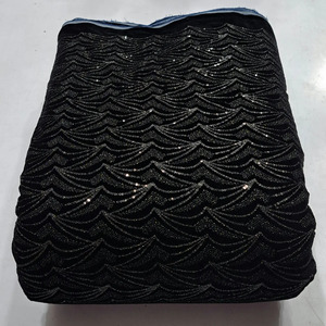 Embroidered Velvet Fabric Velvet Fabric for Dress Velvet Lace Fabric for African Fashion Abaya Kaftan Garment Export EU <b>UK</b> Buyer - Product Image 6