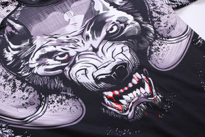 เสื้อคอมเพรสชั่นสำหรับออกกำลังกายผู้ชาย พิมพ์ลายแบบซับลิเมชั่น เหมาะสำหรับฟิตเนส ยิม ออกกำลังกาย เล่นกีฬา แขนยาว ป้องกันการเสียดสี - Product Image 4