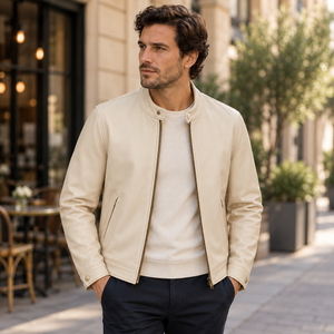 Chaqueta de Motociclista de Cuero Genuino Premium para Hombre, Abrigo de Motociclista, Diseño Personalizado, Ropa Exterior de Moda, Fabricante y Proveedor OEM al por Mayor - Product Image 6