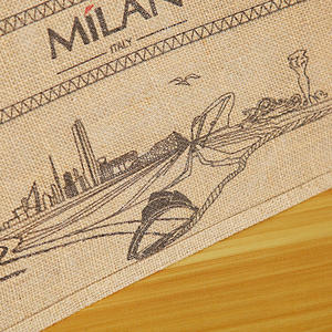 Sac fourre-tout en toile de jute naturelle, durable, réutilisable, pour les courses, avec un grand espace - Product Image 5