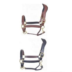 Vente en gros de luxe personnalisé anatomique équitation cuir licou cheval cuir licou - Product Image 1