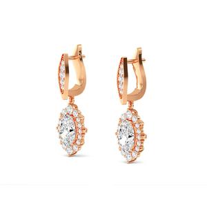 Stunning 10K Yellow Gold Lab Grown Diamond Earrings 1.40 CTW Round Cut 0.70 Carat Each Clarity Grade Statement Accessories - Product Image 6