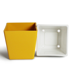 Colorful Flower Pot <b>Square</b> Decorative Planters for Flower Arrangements Indoor or Outdoor Multi-Colors - Product Image 5