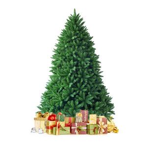 Albero di Natale Artificiale Pre-Illuminato da 150 cm, 600 Punte Realistiche in PVC, Design a Cerniera, Robusto Supporto in Metallo, 300 cm da Tavolo per Uso Festivo - Product Image 6