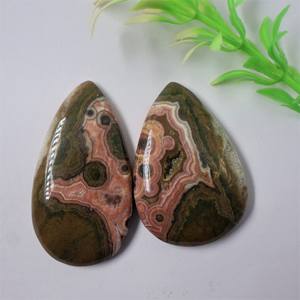 100% Natural Pulido Ocean Jasper Piedras preciosas de cabujón suelto de alta calidad-Pera y corte ovalado para uso de fabricación de anillos de joyería de moda - Product Image 3