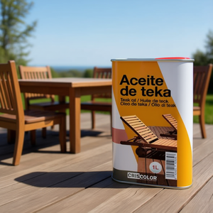 Aceite de Teca 1L para el Cuidado de Muebles de Patio - Product Image 3