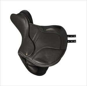 Selle de cheval à assise profonde avec prise en main sécurisée en cuir robuste pour la montagne et le trail, ajustement polyvalent, produit vétérinaire - Product Image 6