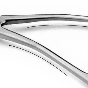 Pince à langue Young 16,5 cm en acier inoxydable, instrument chirurgical manuel avec mâchoires en caoutchouc, verrouillage à cliquet, certifié CE - Product Image 4