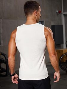 Camiseta sin mangas de felpa francesa para hombre, suave y texturizada, chaleco cómodo para descansar, ropa casual de verano, suministro al por mayor de prendas. - Product Image 5