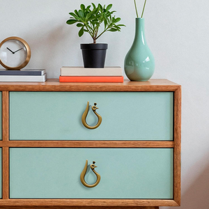 Modern <b>Brass</b> Cabinet Handle Metal Pull <b>Knob</b> for Kitchen Drawers Wardrobes Cupboards Dressers Furniture <b>Doors</b> and Home - Product Image 2