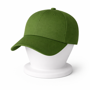Casquette de baseball verte de haute qualité à 6 panneaux avec logo brodé sur le panneau avant, unisexe, réglable, décontractée, pour adultes - Product Image 5