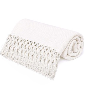 Nueva Colección de Moda, Manta Decorativa Navideña de Algodón, Manta Blanca 100% Algodón para Sofá. - Product Image 2