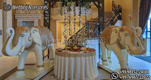 Escultura de Elefante para Boda Real, Decoración de Boda de Tamaño Real, Estatua de Elefante de FRP Natural, Decoración de Elefante para Entrada, EE. UU. - Product Image 6