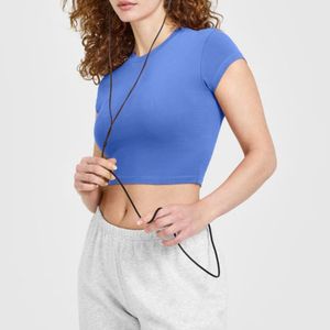 T-shirt court pour femme, coupe classique, manches courtes, imprimé, en coton, décontracté, été, extensible, personnalisable, vente en gros, OEM - Product Image 2