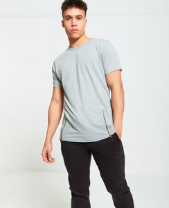 Camiseta en blanco personalizada de algodón pesado puro para hombres, camisetas de algodón transpirable lisas con bordado de impresión personalizada Unisex para hombres - Product Image 1