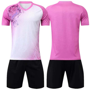 Maillot de football à manches courtes, col en V, logo frontal, séchage rapide, respirant, 100% polyester, design par sublimation - Product Image 3