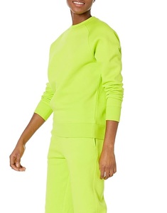 Sweat-shirt en coton pour femme, col rond, manches longues, coupe décontractée, confortable, couleur unie, prix de gros, fabriqué au Bangladesh - Product Image 1