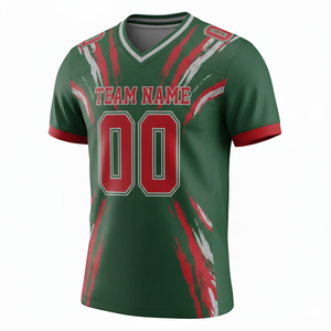 เสื้อซ้อมอเมริกันฟุตบอลแบบกำหนดเองสำหรับผู้ใหญ่ แขนสั้น ระบายอากาศได้ดี ผ้าตาข่าย ป้องกันแบคทีเรีย แห้งเร็ว มีตัวเลือกไซส์ใหญ่ ด้านหน้า - Product Image 3