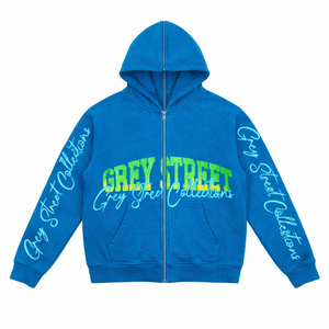 420g <b>Top</b> Quality Factory Wholesale Cotton Men's Hoodies Sweatshirts Zipper Streetwear Heavyweight Hoodie for Men - Product Image 1