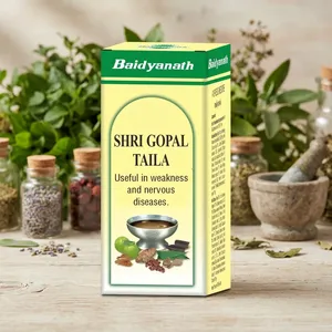 Baidyanath Shri Gopal Taila |   Aceite de Masaje Herbal Ayurvédico |   Aceite Tradicional para el Cuidado Corporal - Product Image 5