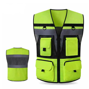 Vêtements de sécurité pour la construction, veste de travail haute visibilité, veste de sécurité ignifuge pour hommes, logo personnalisé de haute qualité - Product Image 4