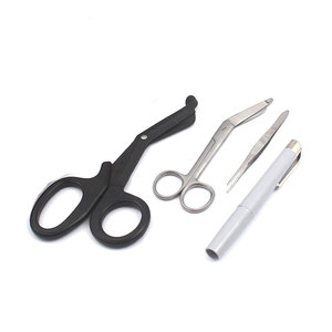 Estuche Premium con Tijeras para Vendajes, Tijeras EMT, Pinzas y Linterna, para Emergencias Médicas, Trauma, Primeros Auxilios, Cirugía, Enfermería y Paramédicos - Product Image 2
