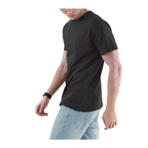 Camiseta para hombre de 220 gramos, 100% algodón y mezcla de poliéster/algodón, tela transpirable, manga corta, impresión de logotipo personalizado, camisetas para hombre - Product Image 5