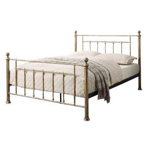 Cadre de lit en laiton haut de gamme, conçu pour les maisons de luxe, offrant un soutien robuste, un design élégant et une beauté métallique durable. - Product Image 3