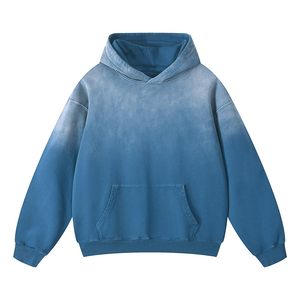Sudaderas con efecto acid wash para hombre al por mayor, sudaderas con efecto acid wash para hombre, último diseño vintage, servicio OEM, ropa con capucha transpirable - Product Image 6
