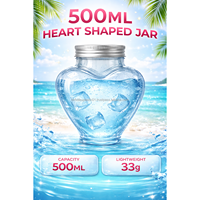 Pot en plastique transparent de qualité alimentaire PET de 500 ml avec bouchon à vis de 55 mm, directement du Vietnam, pour les boissons
