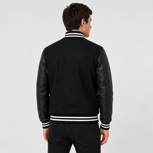 Varsity jacket featuring a relaxed fit premium comfort and timeless sporty details for practical stylish everyday outerwear wear - Product Image 3