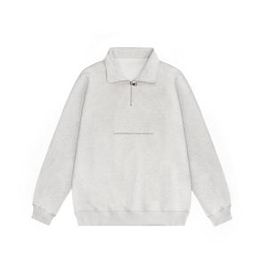 Sweat à capuche à fermeture éclair quart lettre bulle personnalisé 500gsm avec logo et étiquettes - Product Image 4