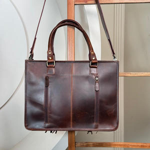 กระเป๋าสะพายข้างสำหรับผู้หญิงกระเป๋าสะพายไหล่ความจุขนาดใหญ่ทำจากหนังอานด้วยมือ - Product Image 5