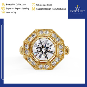 Huge Demanded Best in Selling Genuine Quality Excellent VVS Clarity Handcrafted 925 Sterling <b>Silver</b> <b>Solitaire</b> Diamond <b>Rings</b> - Product Image 2