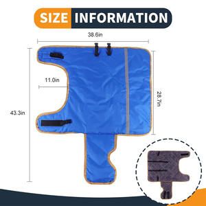 <b>Fleece</b> <b>Lined</b> Insulated Calf Coat <b>Waterproof</b> Reflective Strip Adjustable Livestock <b>Jacket</b> Goat Sheep Donkey Winter Blanket - Product Image 2