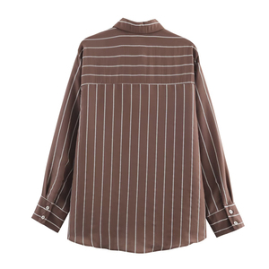 Blusa de Corte Holgado para Mujer, Manga Larga, Camisa Casual de Oficina, Calidad Premium, Logotipo Personalizado, Suministro al por Mayor - Product Image 2