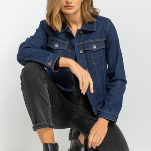 New Women's Cotton <b>Denim</b> Blue Oversized Long Styling <b>Denim</b> Jackets Women's Jean Jacket Wholesale <b>Denim</b> Jacket Women Casual <b>Coat</b> - Product Image 6