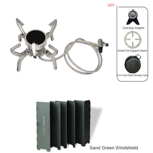 เตาอินฟราเรดแบบแยกส่วนสำหรับตั้งแคมป์ เตาแก๊สแบบพับได้สำหรับเดินทาง พร้อมอุปกรณ์จุดไฟ - Product Image 4