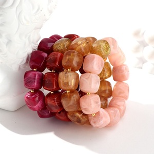 Handmade Premium Resin <b>Bracelet</b> with Distinctive Color Patterns Elegant Jewelry for Special Occasions - Product Image 2