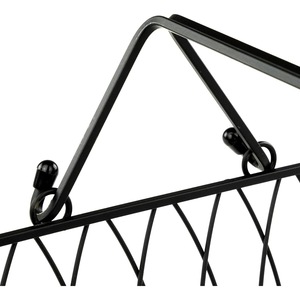 Panier de rangement en fil métallique de qualité supérieure avec poignées en bois pour buanderie - Product Image 2