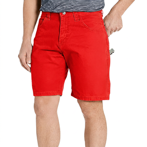 Pantalones Cortos Bermuda de Algodón Sólido para Hombre, Cintura Media, Transpirables, Casuales, con Bolsillos y Cierre de Botones - Product Image 2