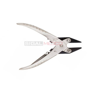 Alicates de Punta Plana de Alta Calidad con Mordazas Serradas, Herramienta de Agarre Plateada, Acero Inoxidable Alemán, para Joyería de Zirconia y Trabajo con Alambre - Product Image 5
