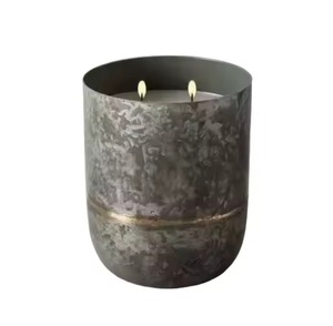 Classic Style Rose Gold Black & White Candle <b>Jar</b> Holder Latest Design Home Decorative Item From India - Product Image 5