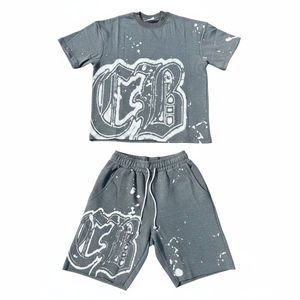 Conjunto Oversize para Hombre, Tendencia 2026, Impresión Personalizada, Ropa Urbana de Verano, OEM, ODM, Marca Privada - Product Image 1