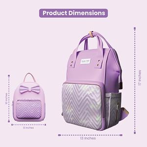Bolsa de pañales Polka Tots MamaMini Luxe Duo-Púrpura - Product Image 5